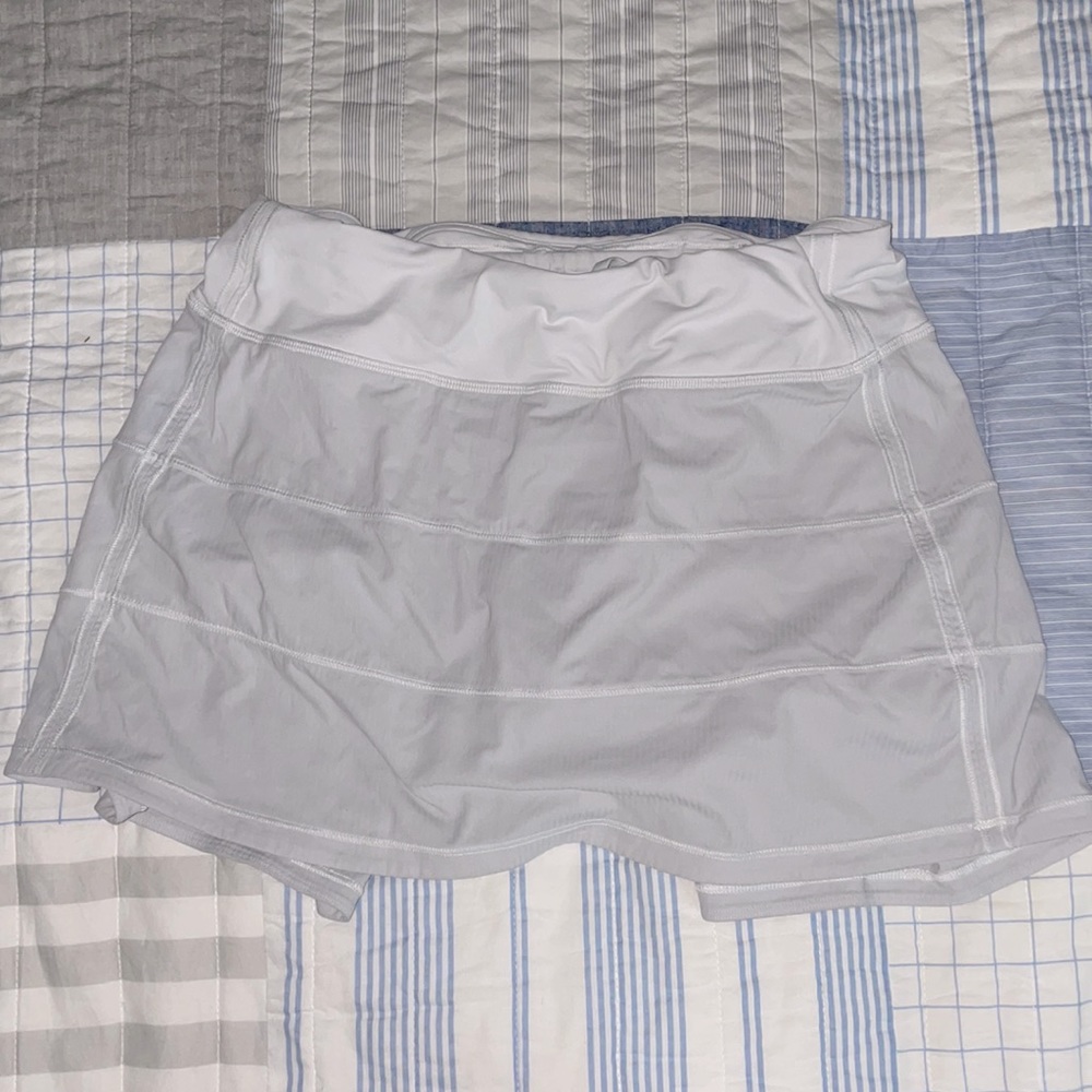 Lululemon Pace Rival Mid-Rise Skirt (Tall) - White